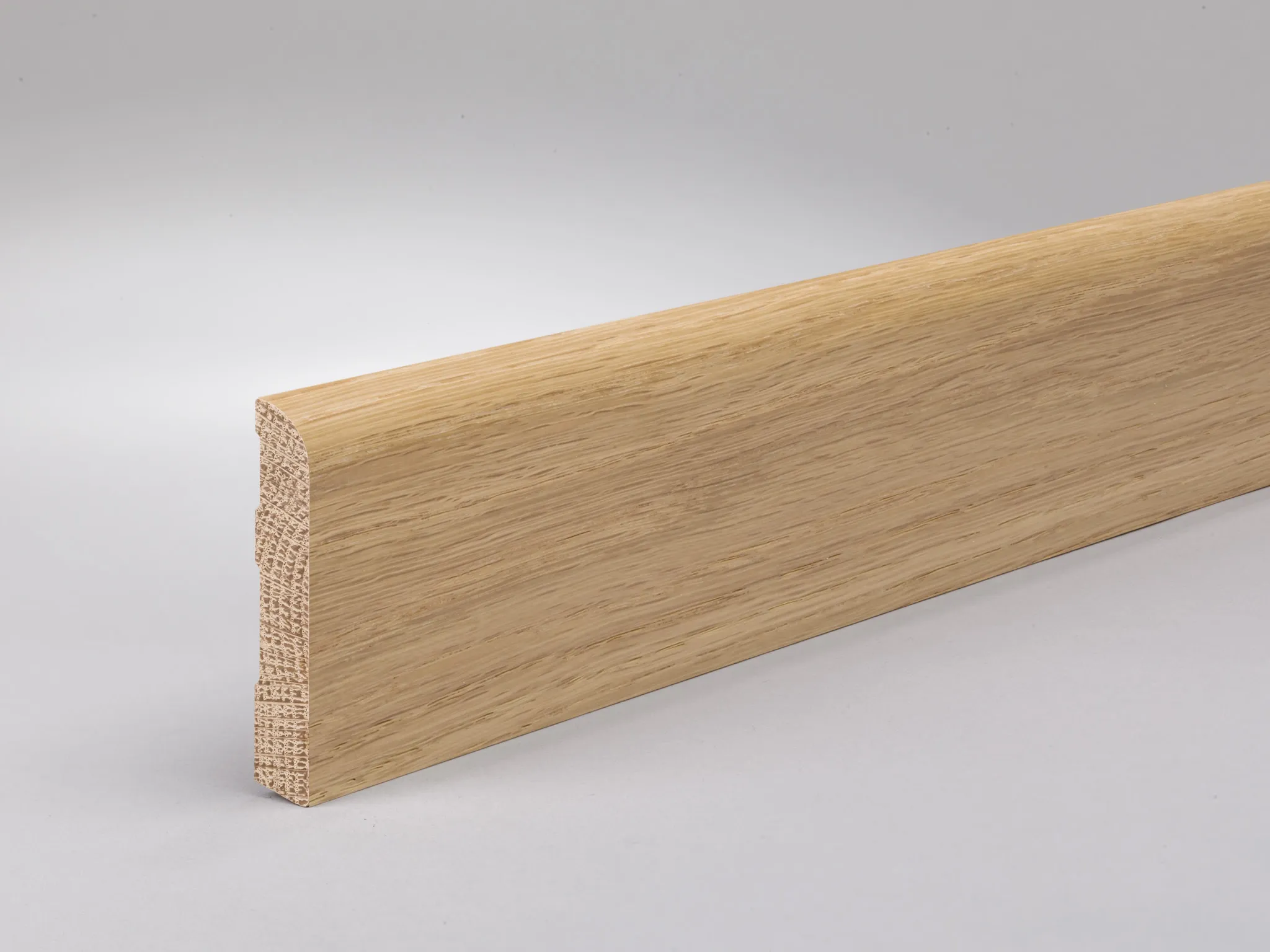 Eiche 60x11 mm Oberkante abgerundet