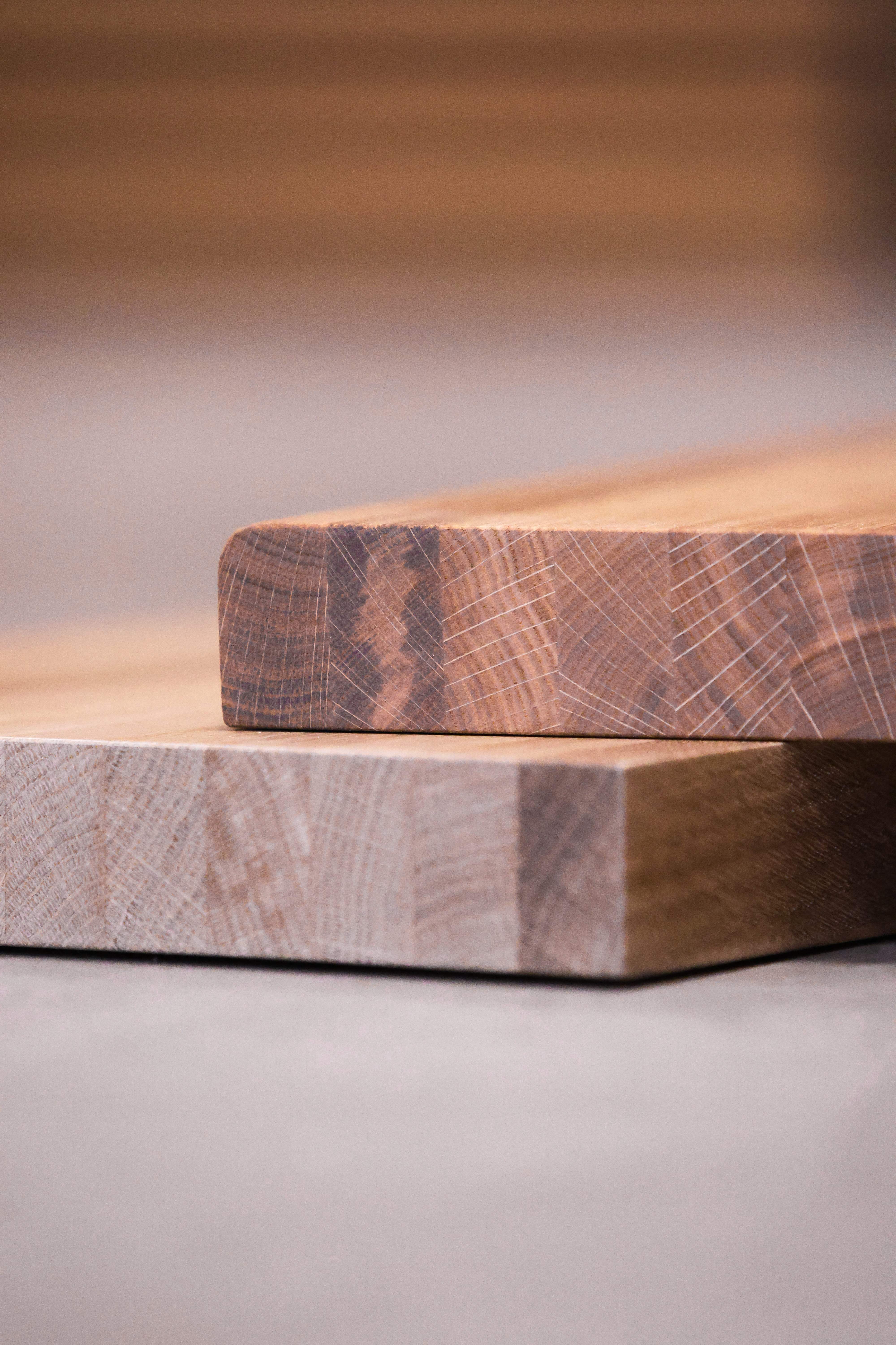 Eiche Massivholz Trittstufen 32x100x40 cm 