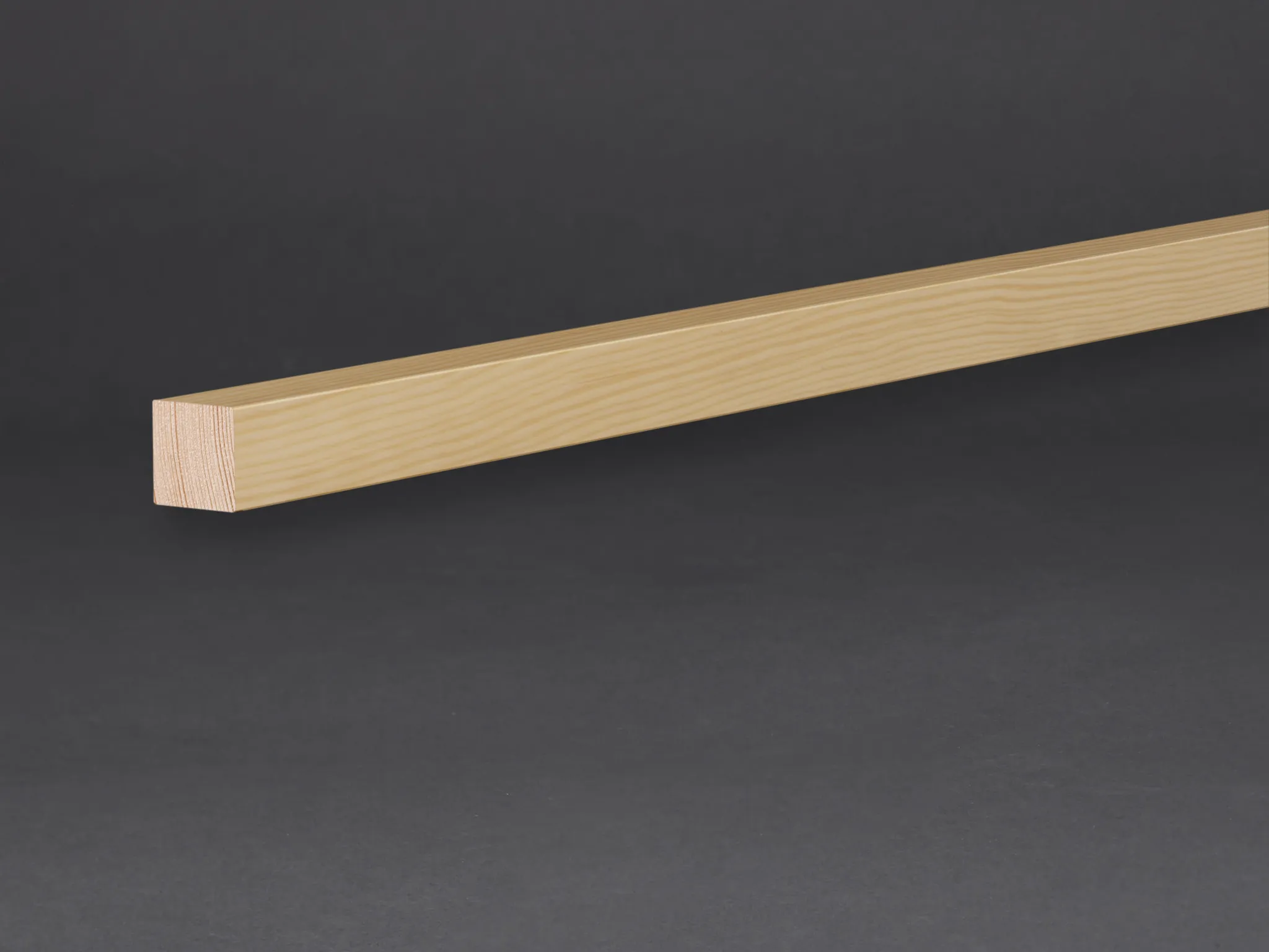 Massivholz unbehandelt 15x15 mm Montageleiste Wand