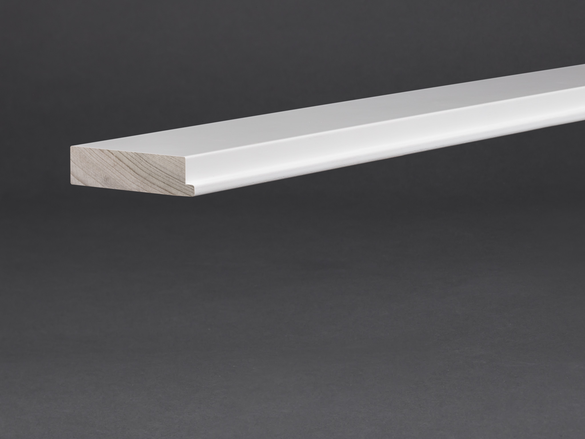 Massivholz weiß lackiert 65x16 mm Abstandshalter