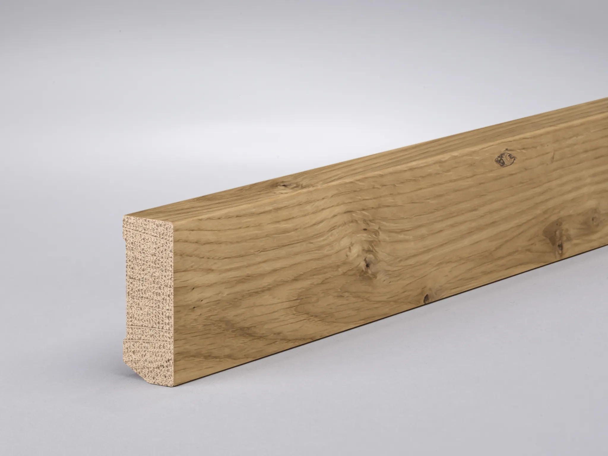 Asteiche 40x16 mm Oberkante gerade