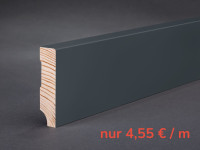 Massivholz RAL 7016 Anthrazitgrau lackiert 58x15x2400 mm Oberkante gerade