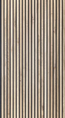 Akustikpaneel Wildeiche 2600 x 625 mm - lackiert oder geölt - Vlies schwarz oder grau 